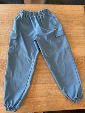 Nike Girls Dusty Blue Cargo Joggers